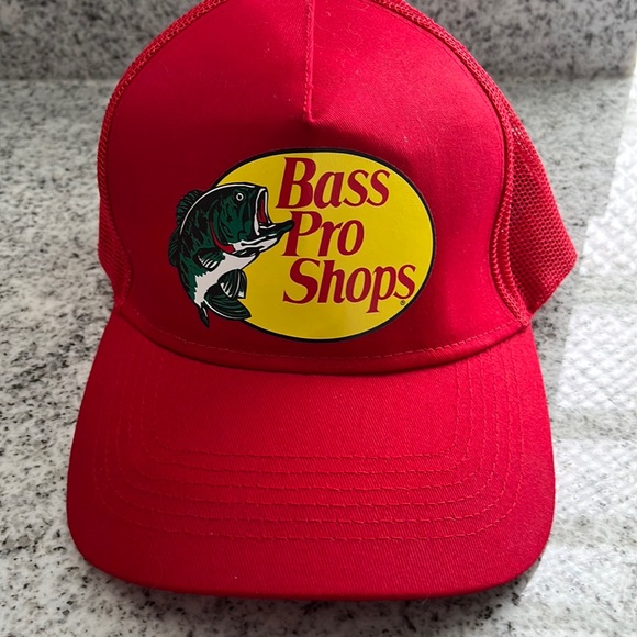 Bass Pro Shops Other - Red Bass Pro Shops Mesh Trucker Hat
